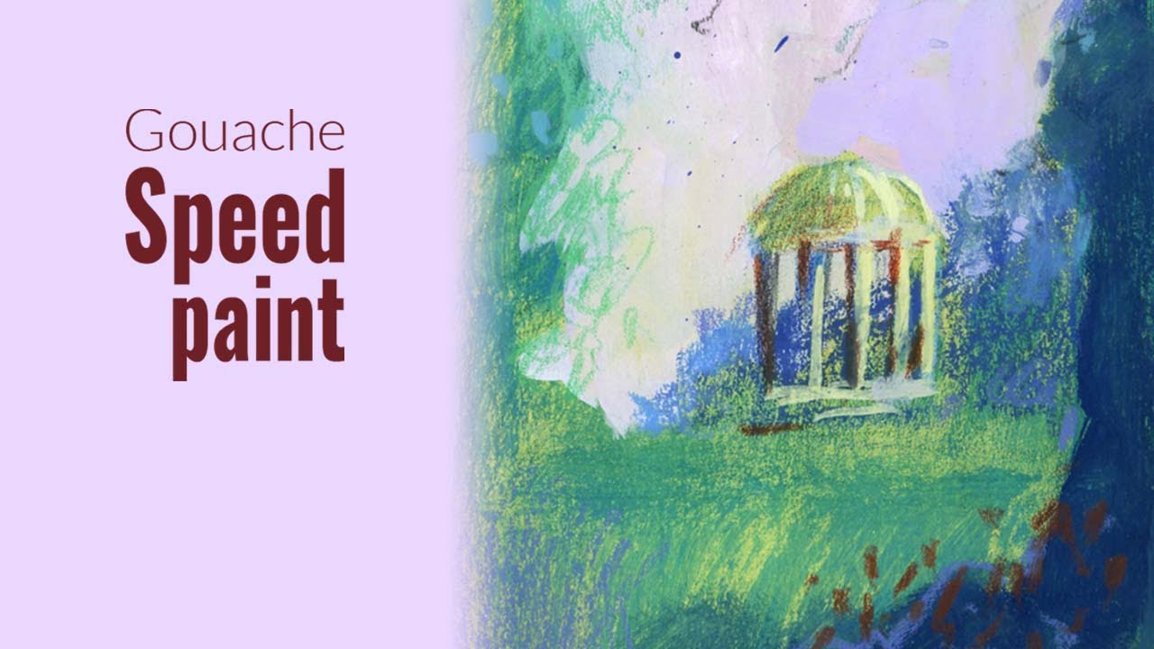 Gouache and Mixed Media №44. Speedpaint with commentary. Gouache and wax pastels.
