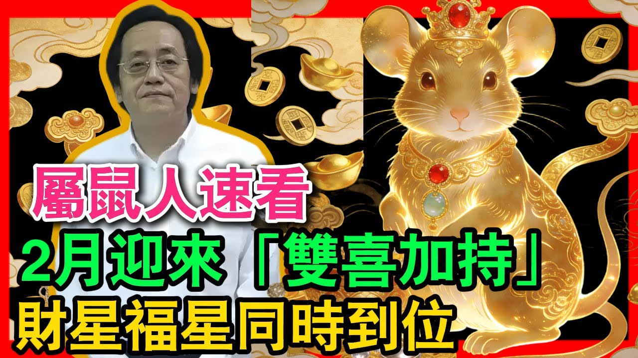 屬鼠人速看！梅花易數卦象大吉，2月中旬迎來「雙喜加持」，財星福星同時到位，錯過損一年運！   