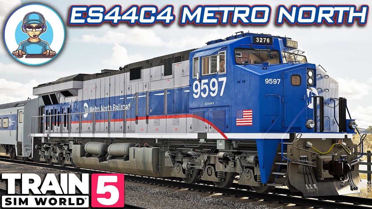 ES44C4 in Metro North Train Livery along with Coaches (Custom Livery)
