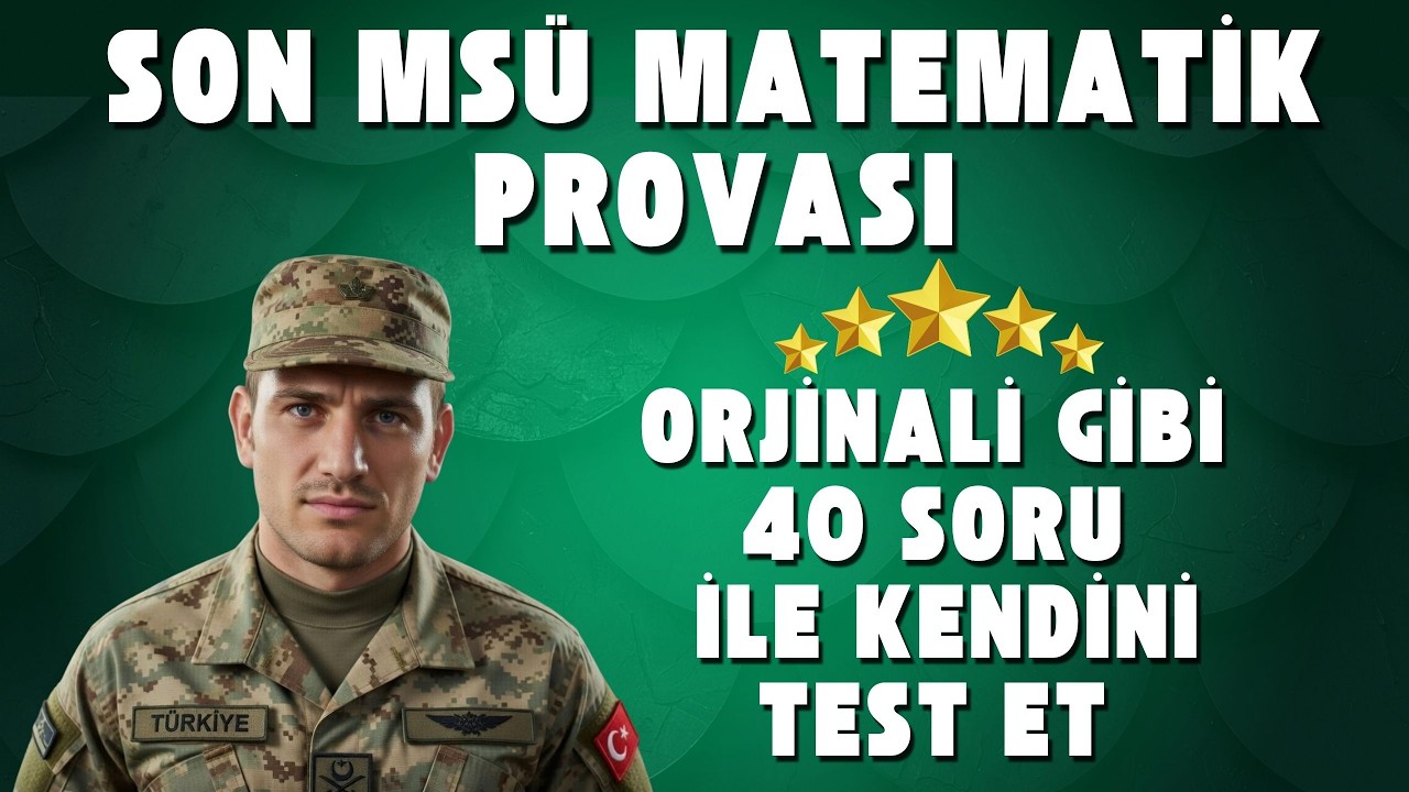 MS&Uuml; İ&Ccedil;İN SON TEKRAR