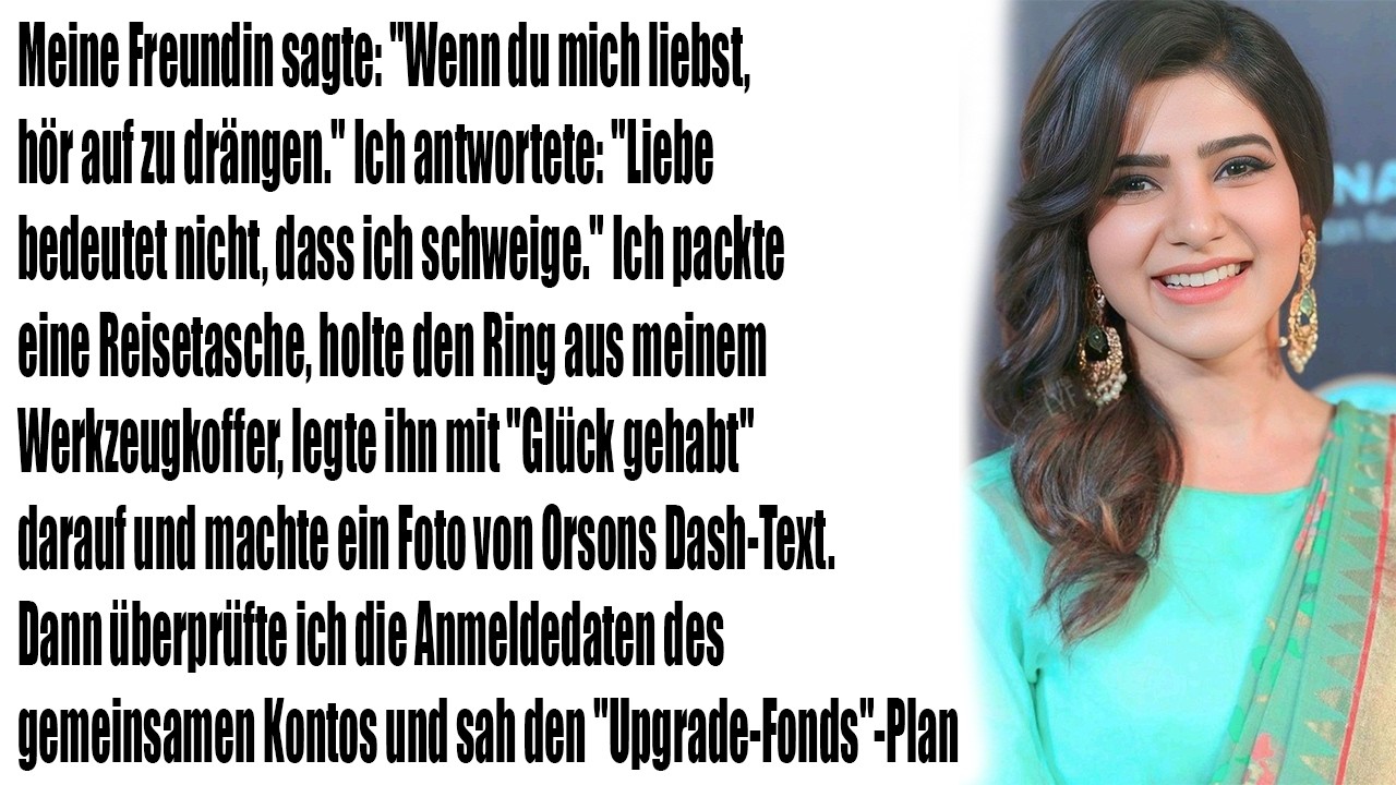 Sie sagte: „Wenn du mich liebst, hör auf zu drängen“ – Meine Antwort änderte alles