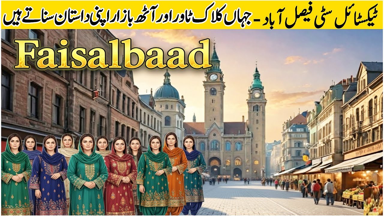 Faisalabad City | Textile City | Clock Tower | 8 Bazaars