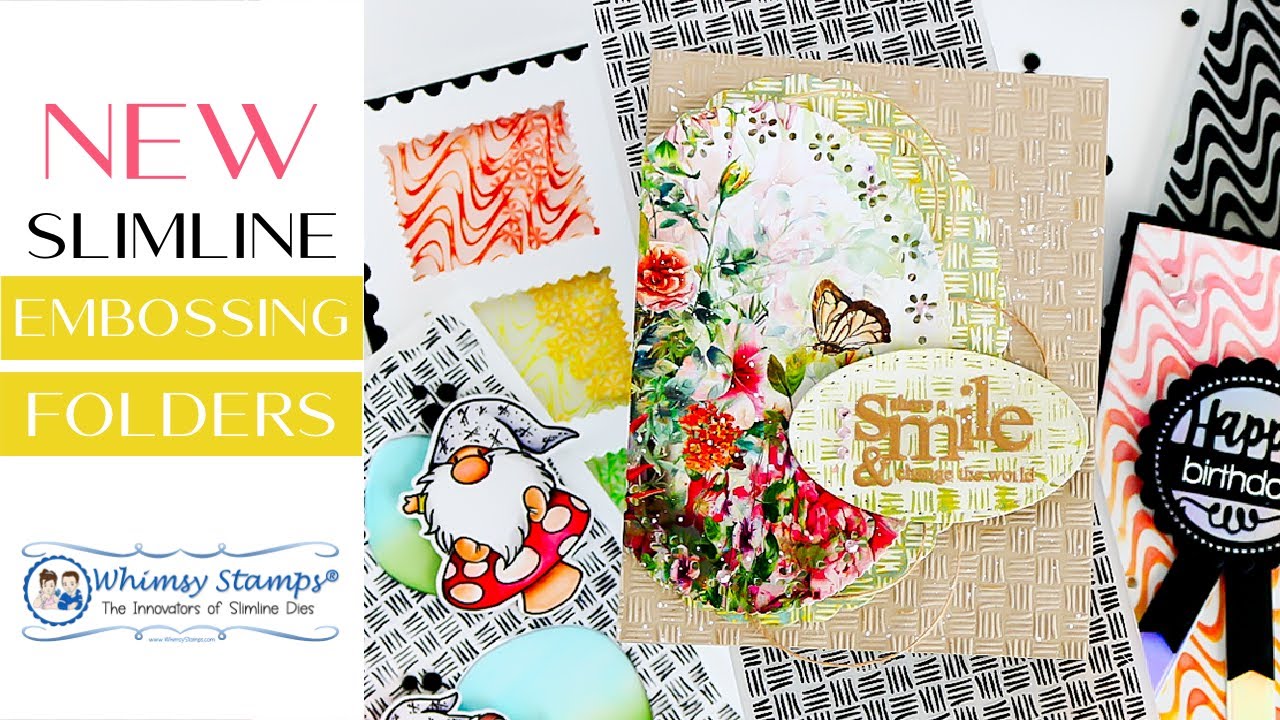 NEW Slimline Embossing Folders | Tips and Techniques