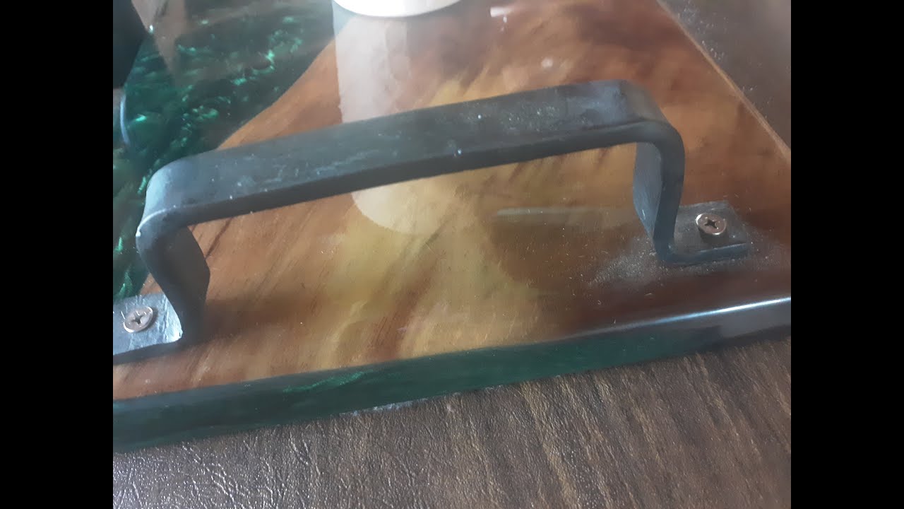 Making Blackened Serving tray handles