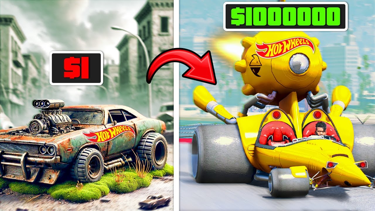 Si&ecirc;u Xe HOT WHEELS $1 đến $1.000.000 Trong GTA 5!