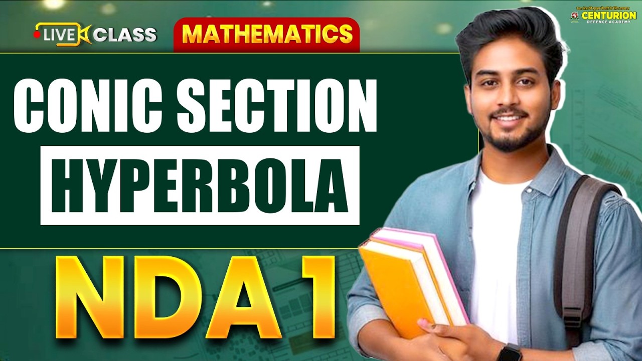 Master Hyperbola in 1 Class | NDA 1 2026 Conic Sections | Maths Live Class