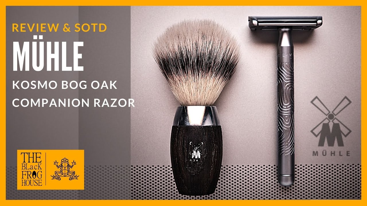 Mühle Companion Unisex Razor + Mühle KOSMO Bog Oak Silvertip Fiber | Review & SOTD