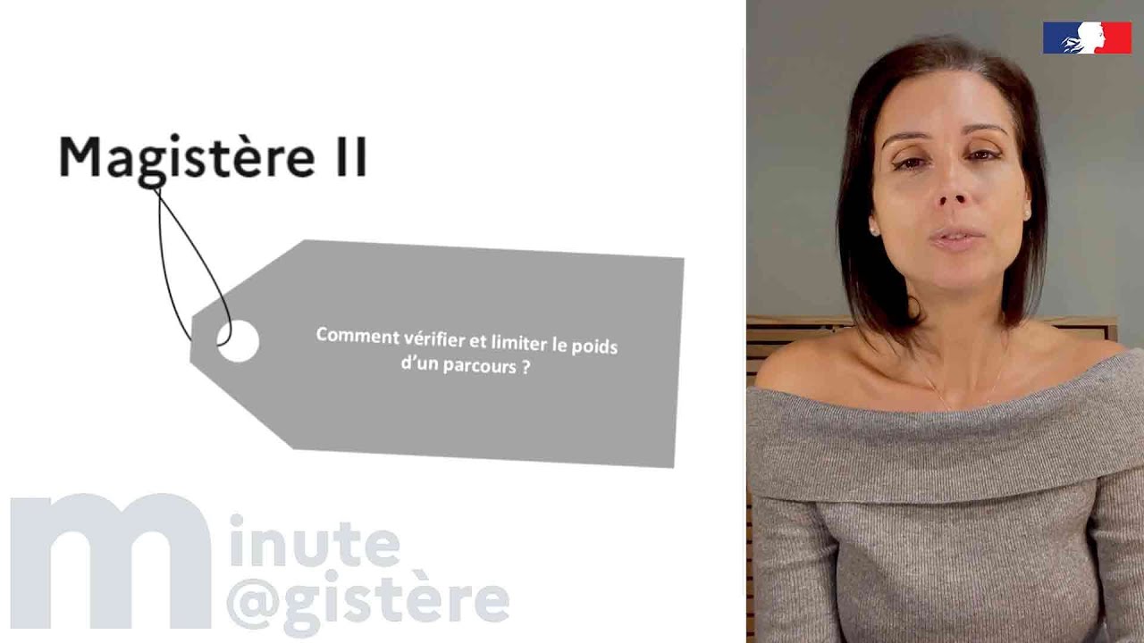 Minute M@gistère (17) : comment vérifier et limiter le poids d'un parcours ?