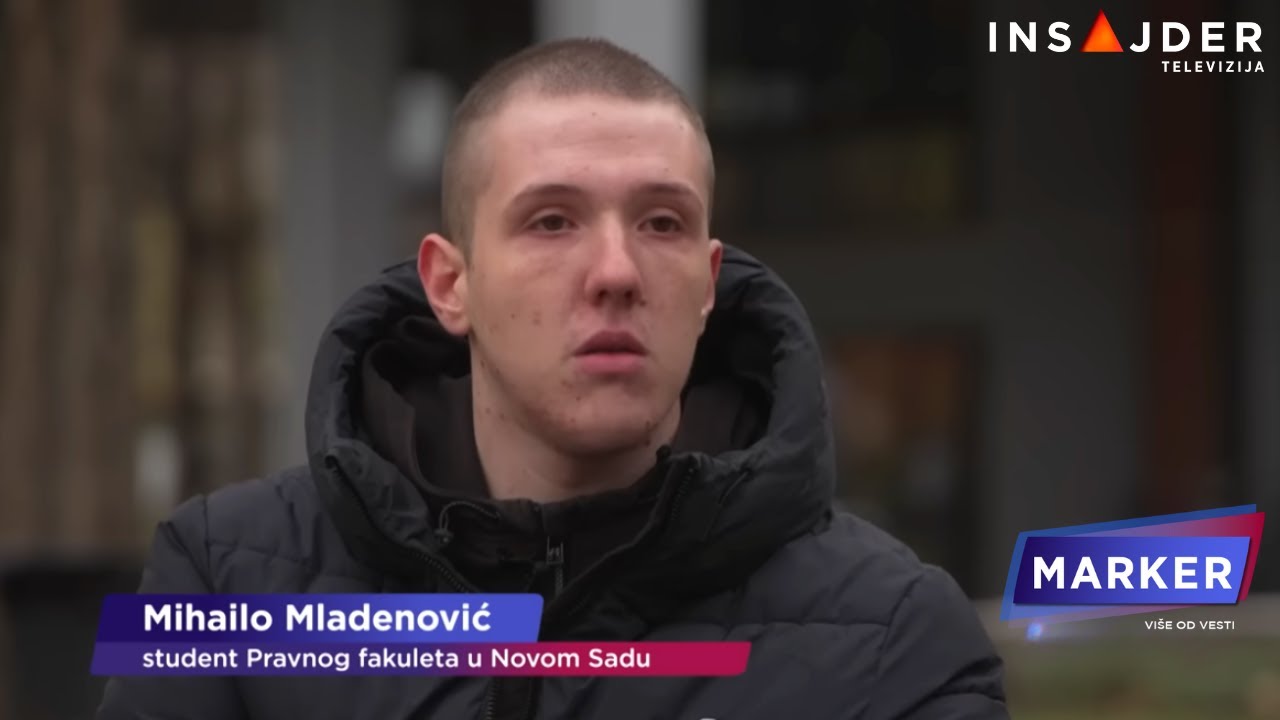 Student Mihailo Mladenović za Insajder: Osetio sam se poraženo kad su mi odredili pritvor