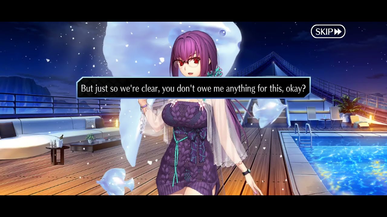 FGO - Scathach-Skadi (Ruler) Valentine's Scene | Voiced