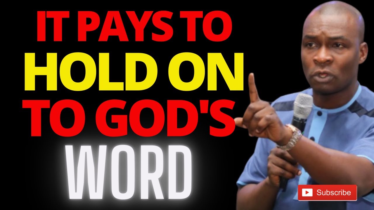 IT PAYS TO HOLD ON TO GOD'S WORD| APOSTLE JOSHUA SELMAN