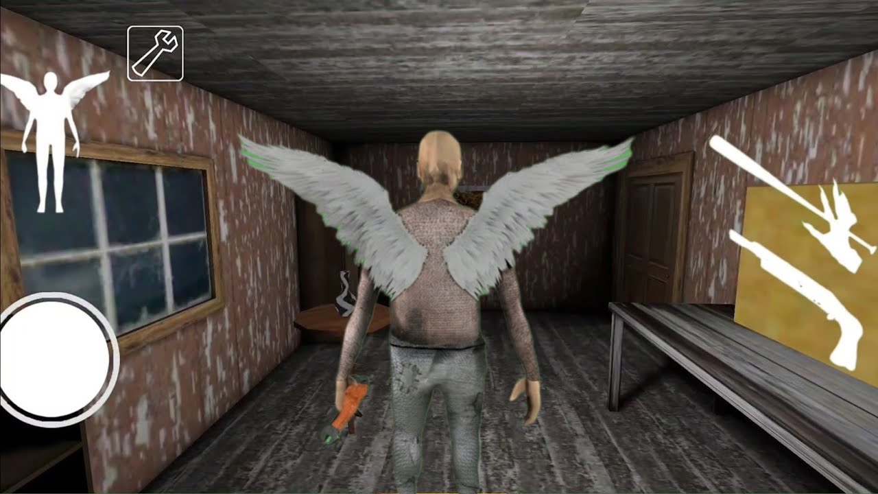 Playing as flying grandpa vs granny in granny 1 mod menu 