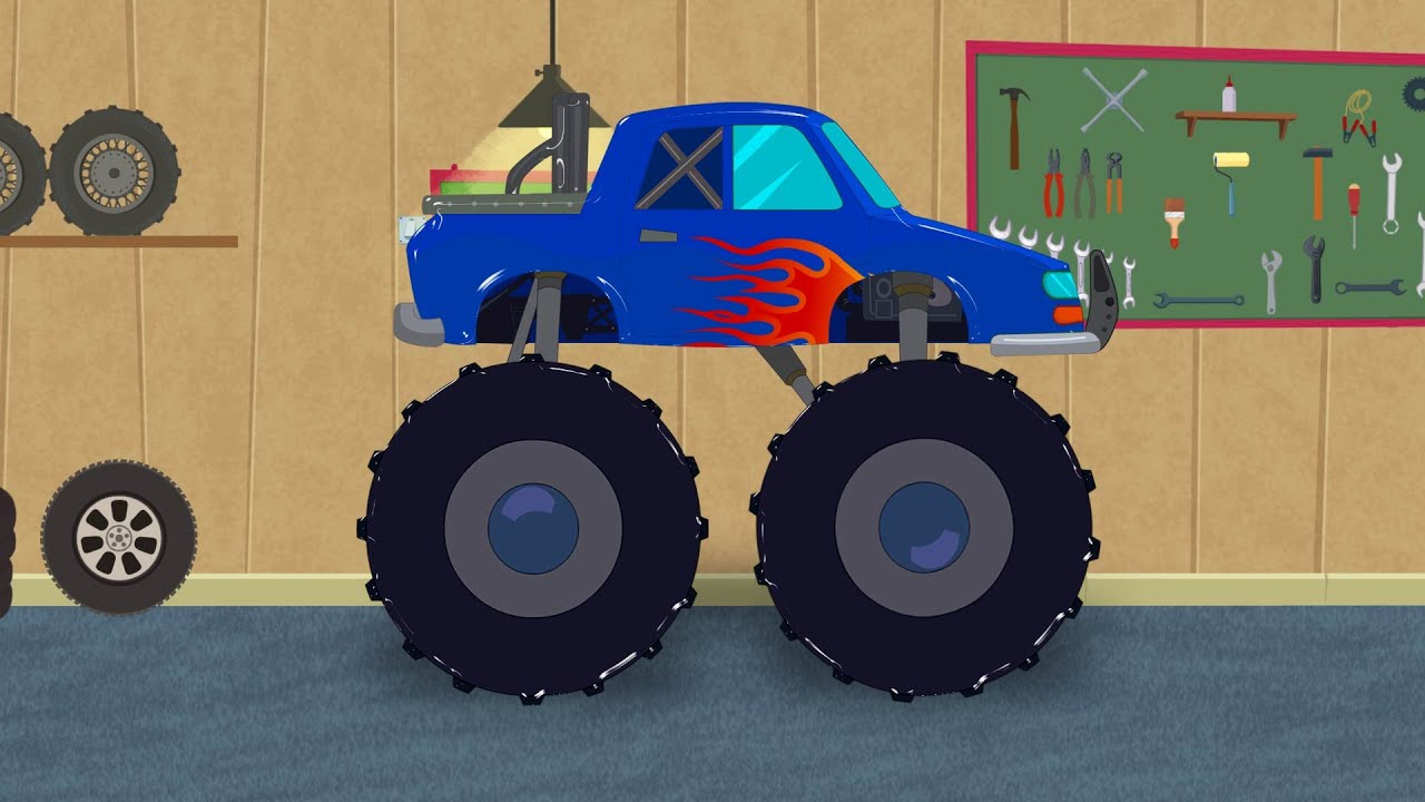 Monster Truck | Car Garage | Toy Factory | Kids Video