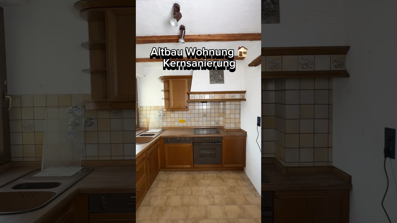 1970er Jahre Wohnung Kernsanierung in 60 Sekunden 🏚️✅ 