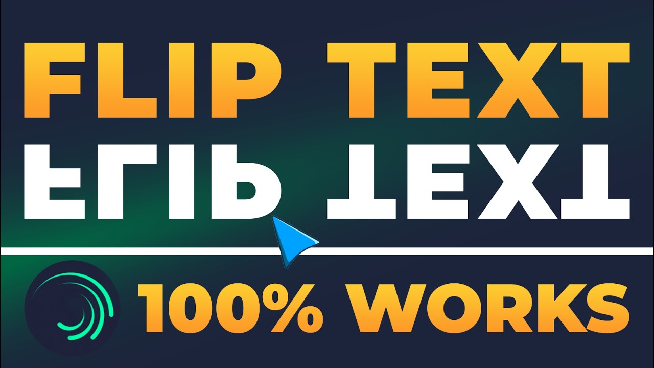 How To Flip Text in Alight Motion (𝟮𝟬𝟮𝟲) | 100% WORKS | NO Yapping, To The Point! | FAST & EASY