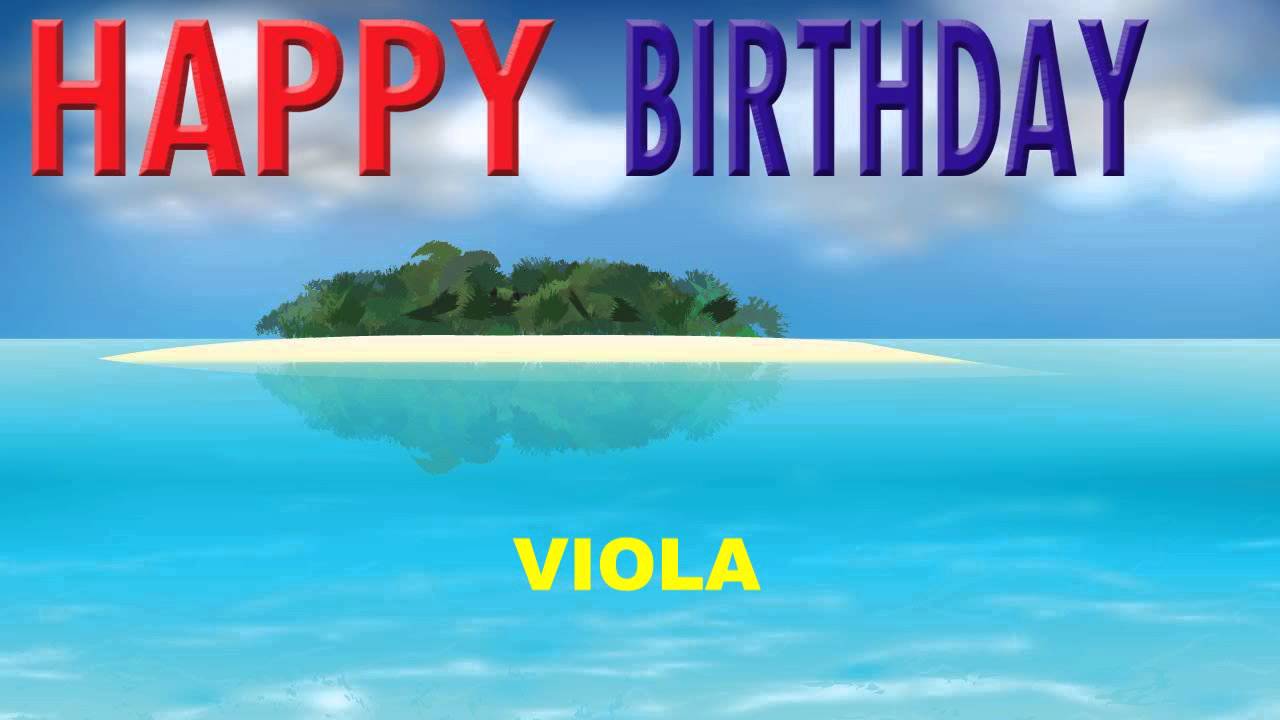 Viola  Card Tarjeta - Happy Birthday