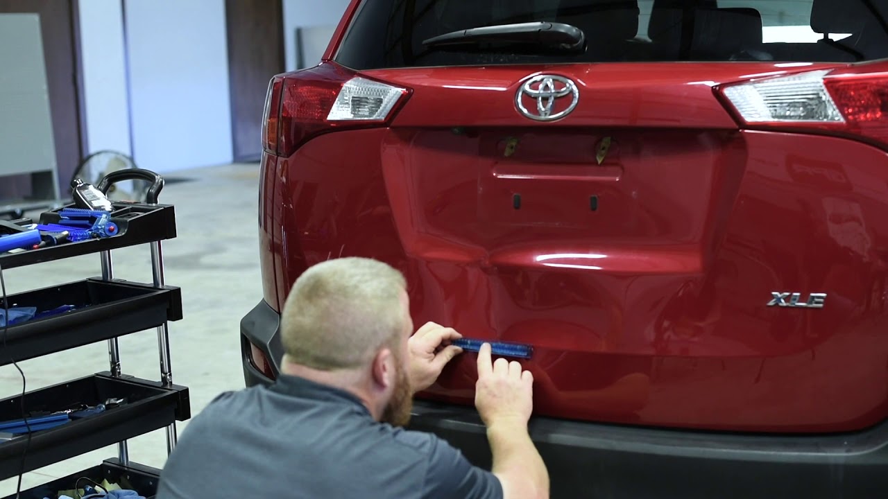 Placing Centipede Glue Pull Tabs To Correct Body Line Damage
