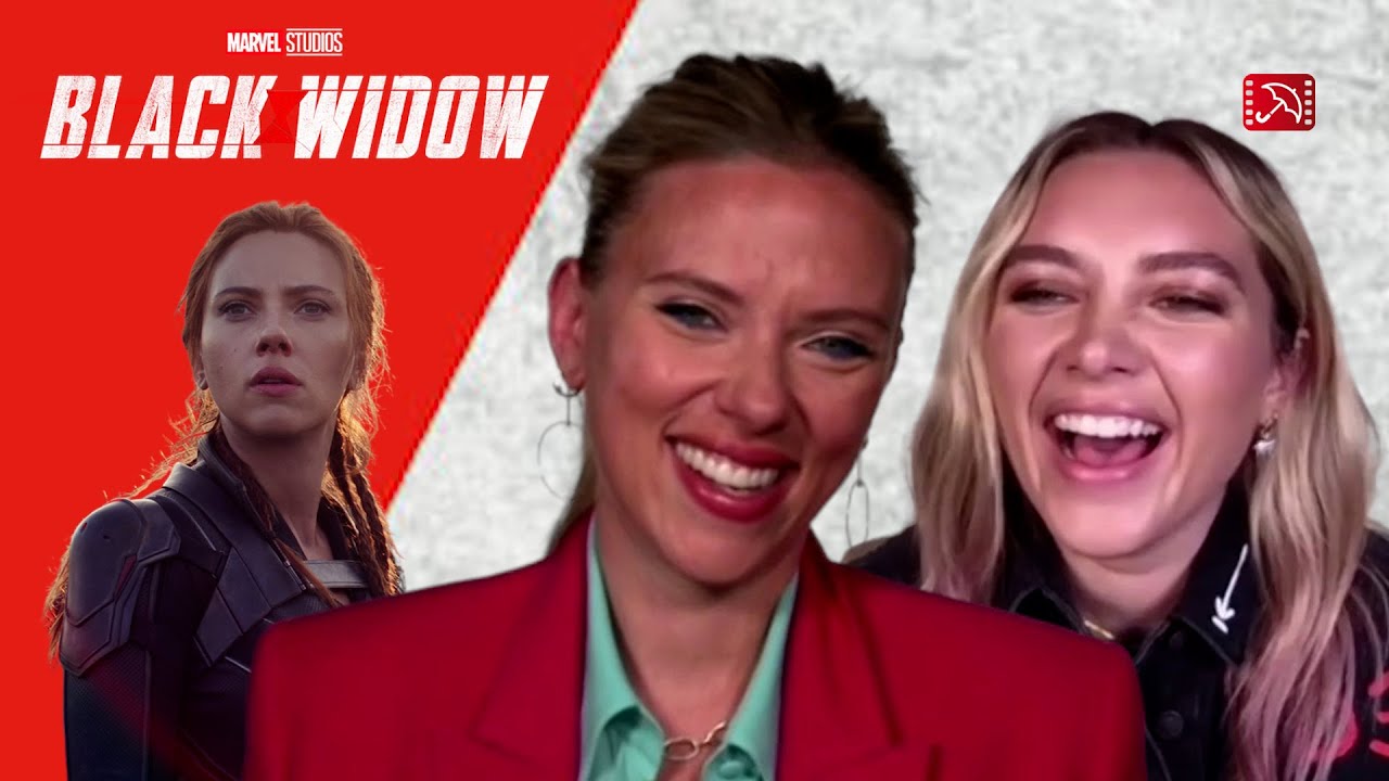 Scarlett Johansson & Florence Pugh BLACK WIDOW interview | Marvel, MCU, The Avengers, Kevin Feige
