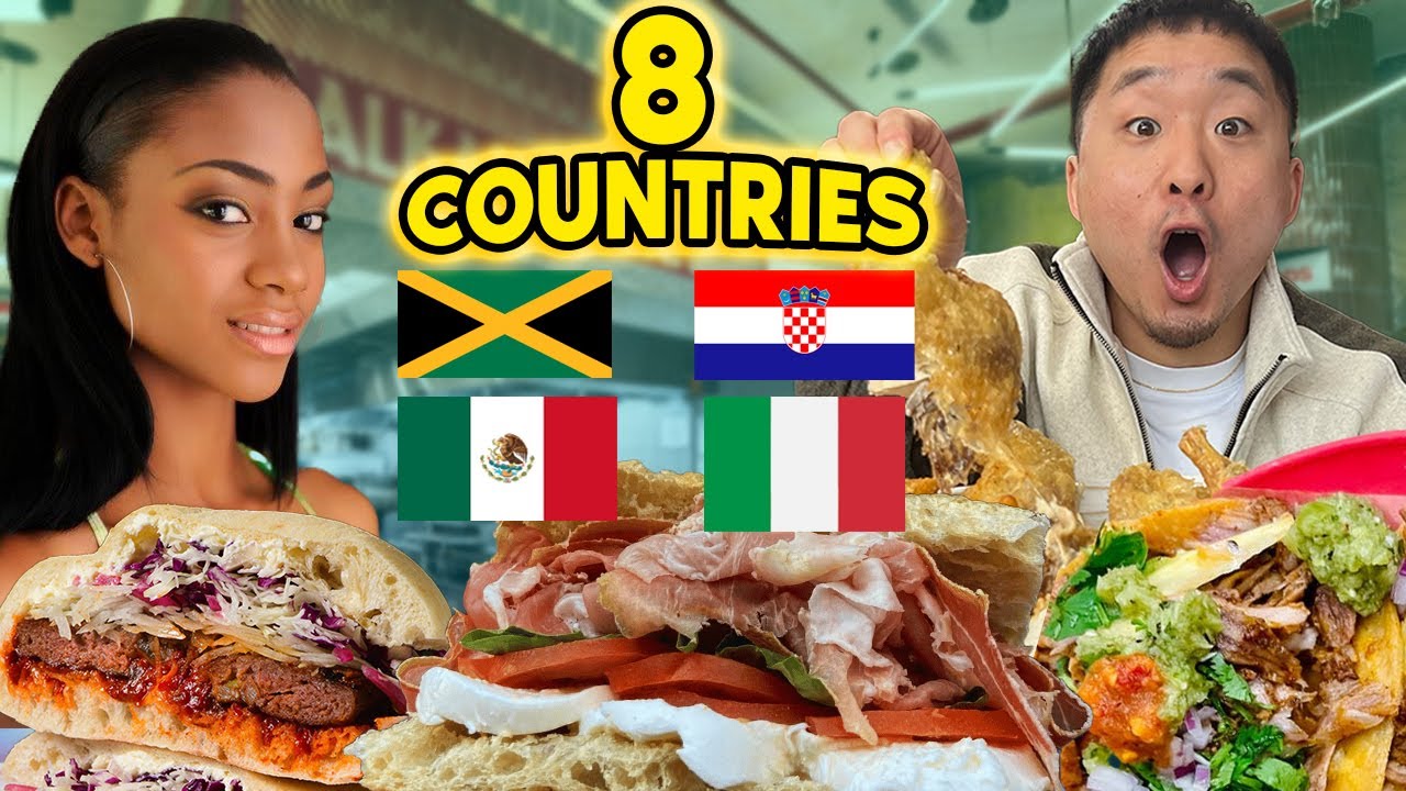 HUGE International Food Tour (8 Diff Countries!)