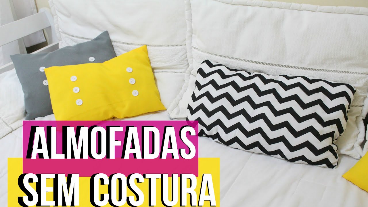DIY | Como fazer almofada e capa SEM costura
