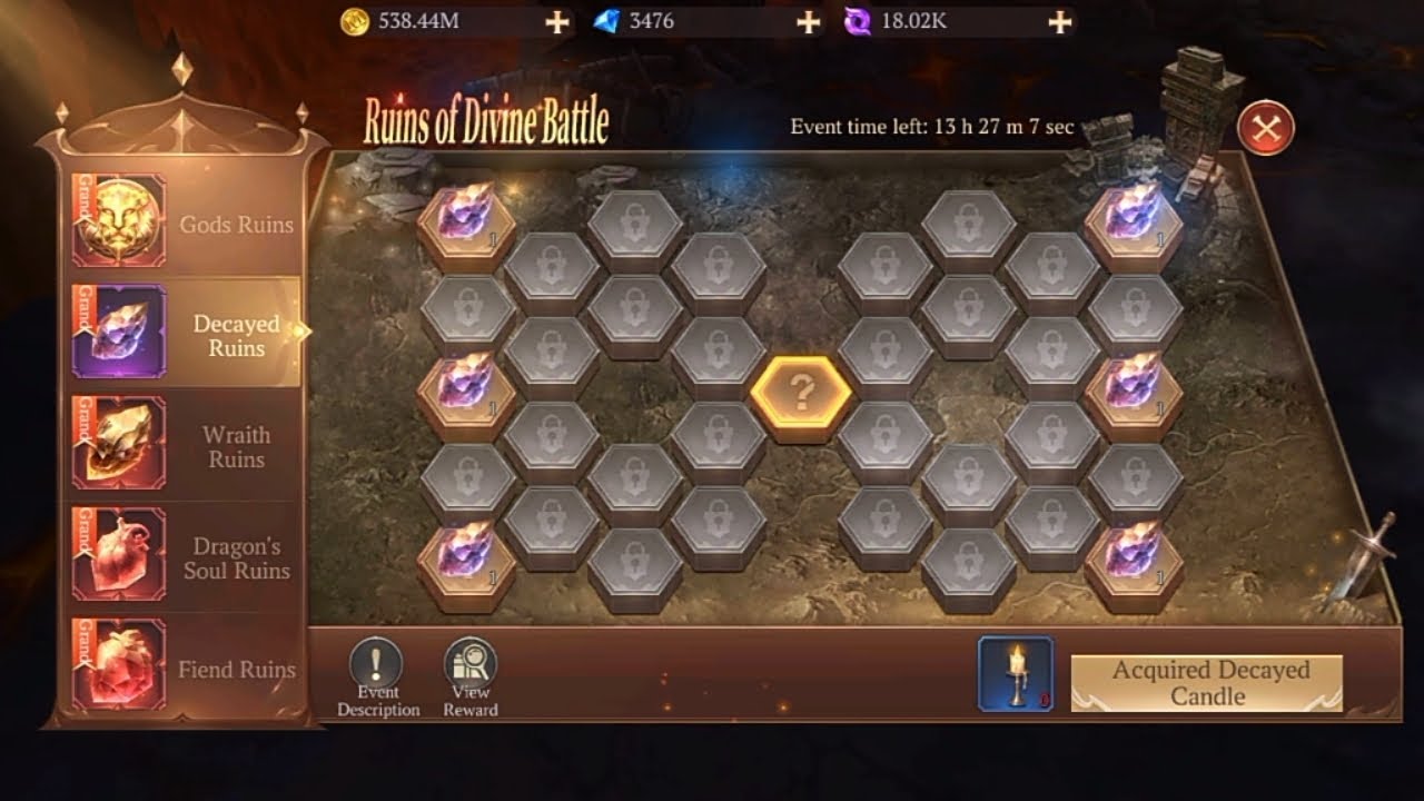 MU DARK EPOCH | RUINS OF DIVINE BATTLE EVENT | ENE ELF