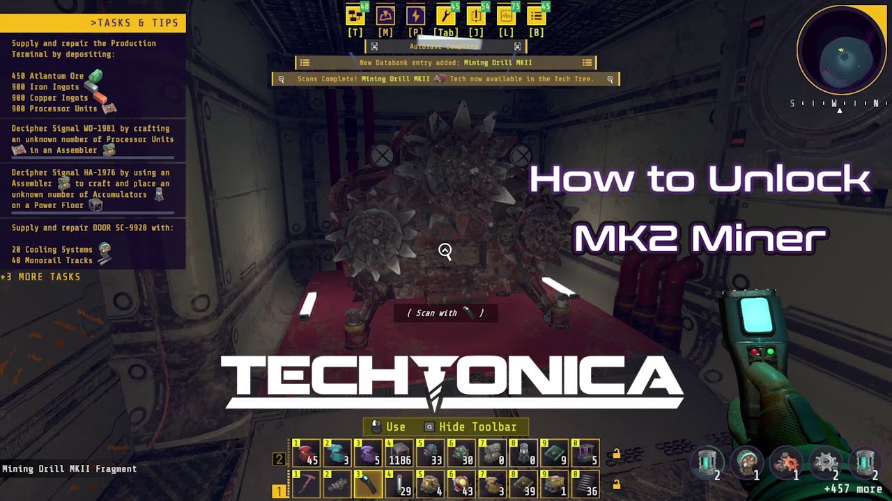 MK2 Miner Location and Unlock needed for Atlantum Ore - Techtonica
