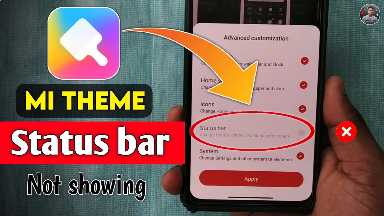 Mi Theme Status Bar Option Not Showing | MIUI 13 & 14 Theme Status Bar Not Changing