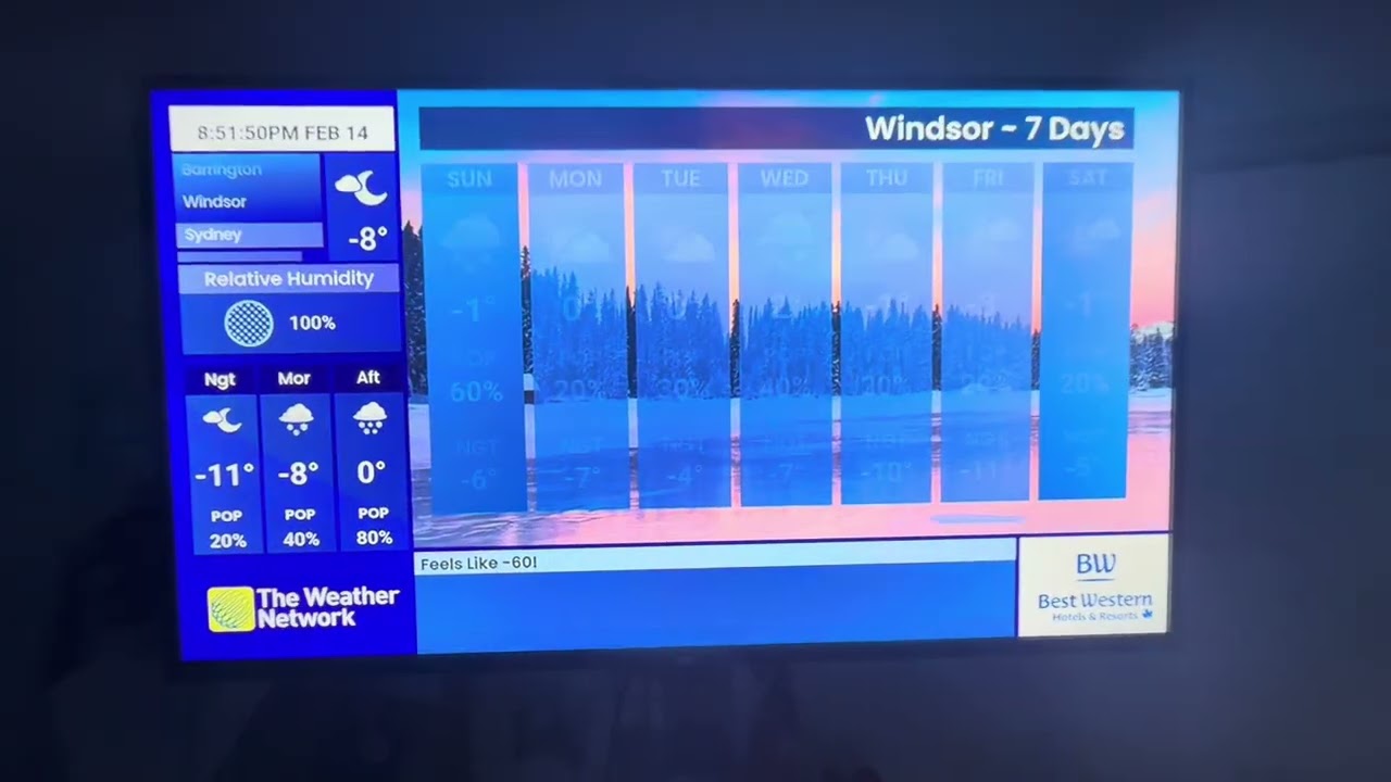 The Weather Network Local Forecast Saturday February 14 2026 (2)