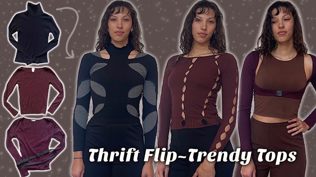 DIY Thrift Flipping Knitwear  ~ aka cutting holes ~