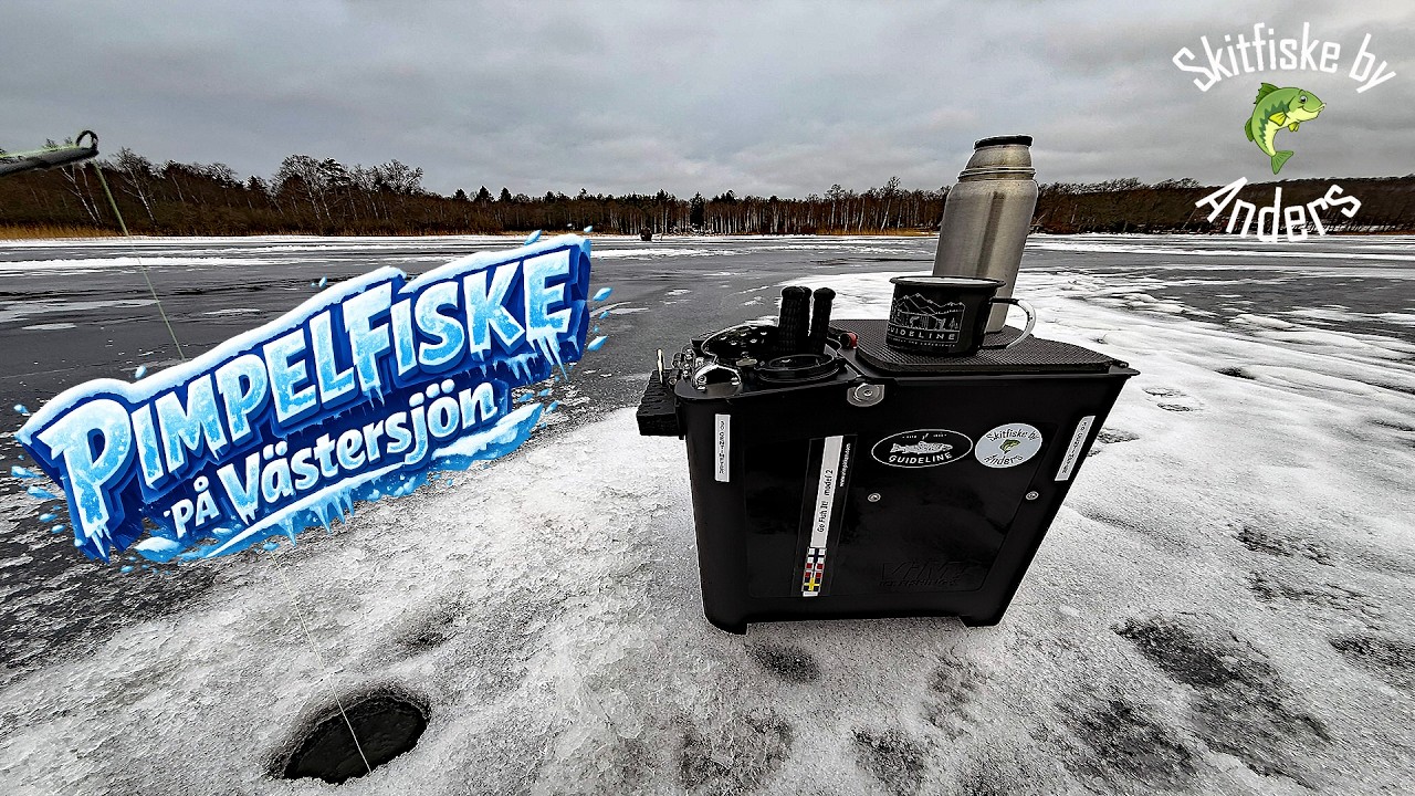 Abborre och gädda på Västersjön. Ice fishing.