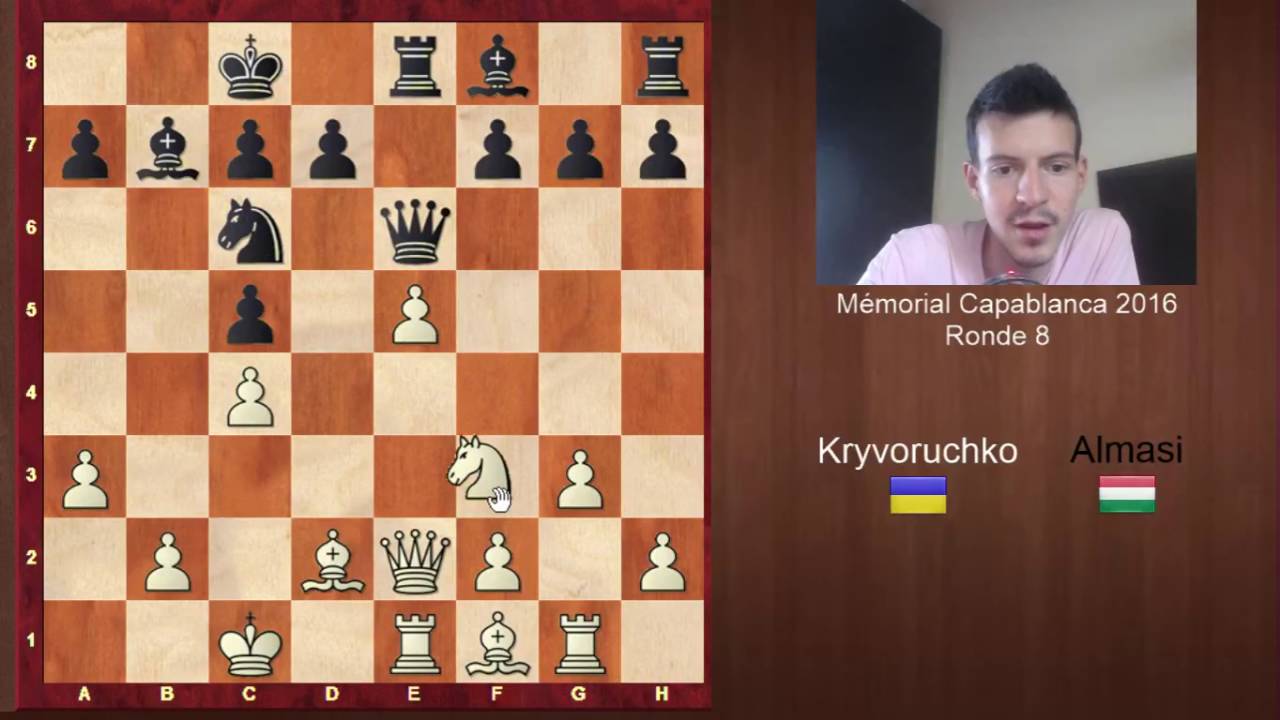 Ecossaise Mieses &agrave; haut niveau dans la partie Kryvoruchko Almasi au m&eacute;morial Capablanca 2016