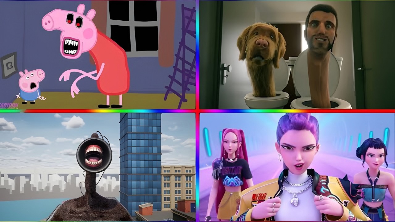 Kpop demon hunter🆚 Sonic Exe🆚 Skibidi Toilet🆚PEPPA PIG.EXE   🎶 Tiles Hop EDM Rush