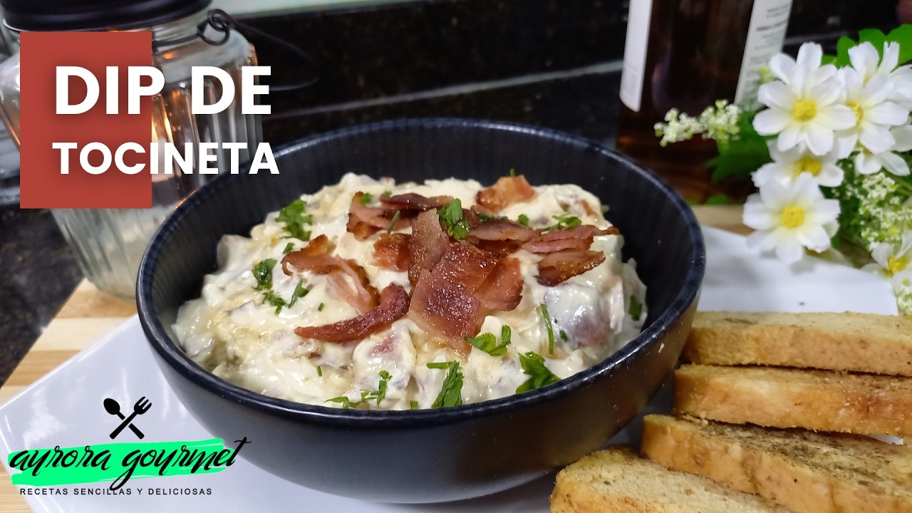 ¡PREPARA EL MEJOR DIP CASERO DE TOCINETA EN 15 MINUTOS! Dip De Tocineta Con Cebolla Caramelizada