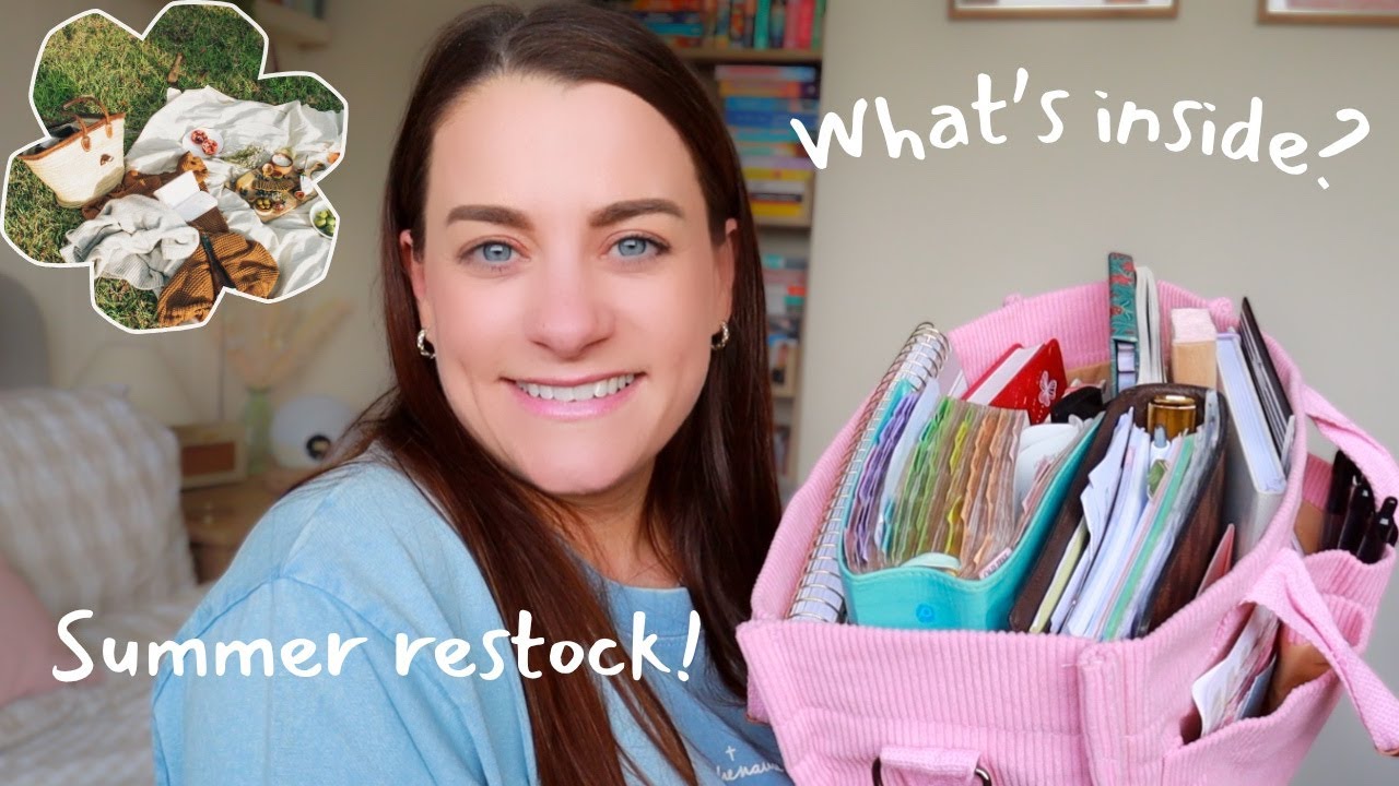 Restocking My Bible Tote 🌼 | Bible Study on the Go (Summer Edition) | Bible study bag ideas