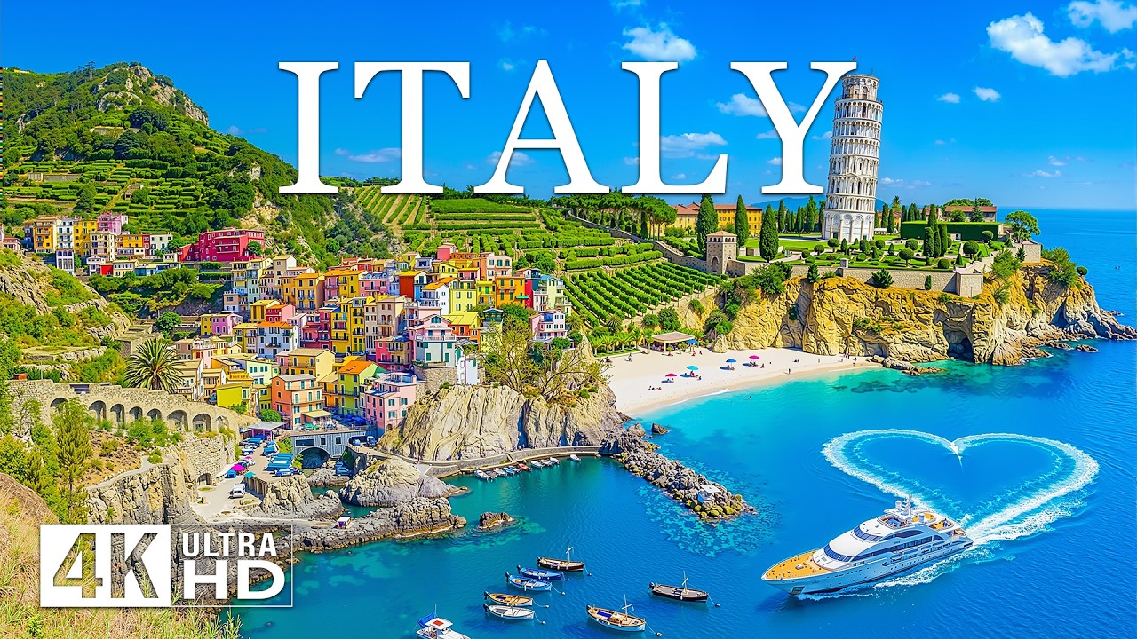 [4K] Italy 🇮🇹 Amalfi Coast | Stunning Cliffside Views & Vibrant Villages 🌊  Mediterranean Beauty 🌞