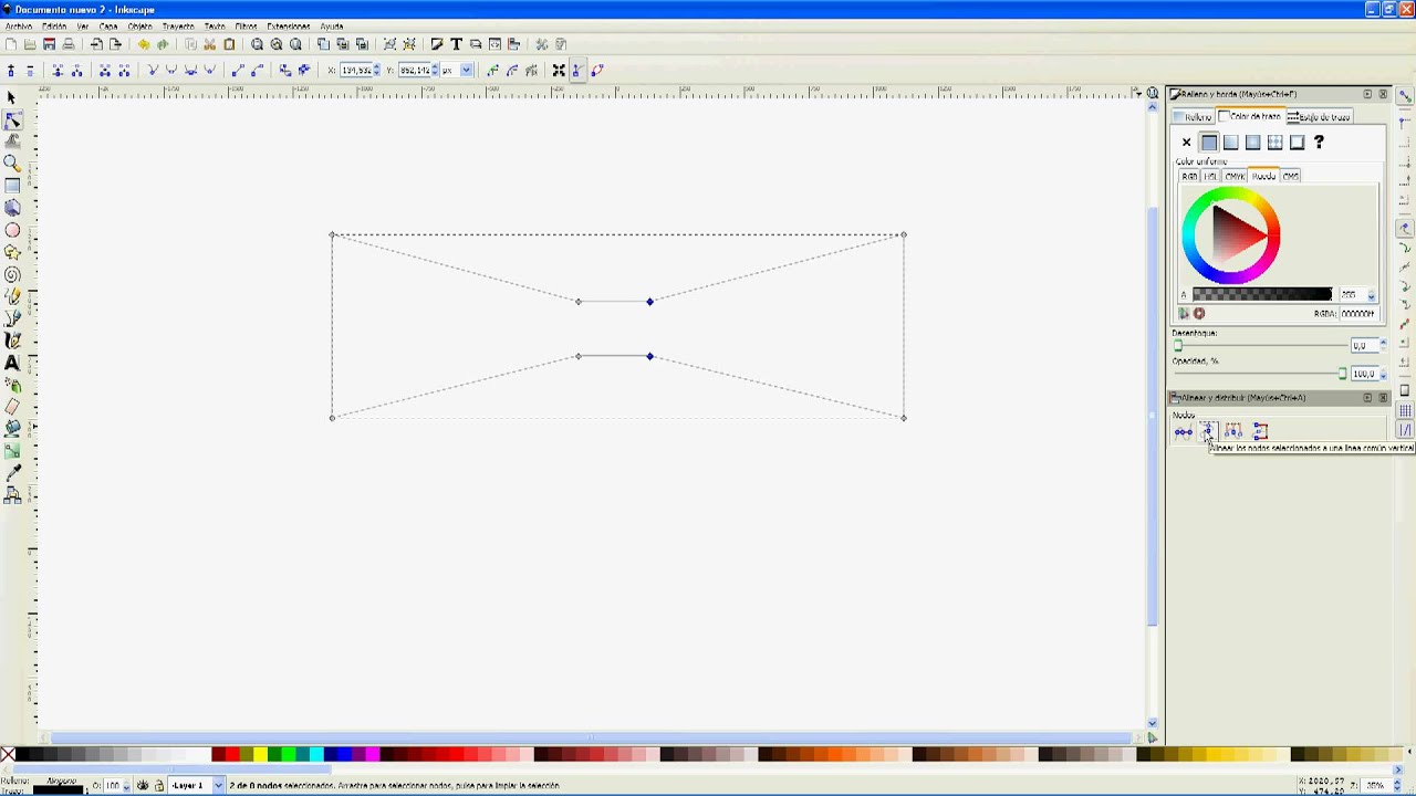 Curso Inkscape 15 - Edición de nodos