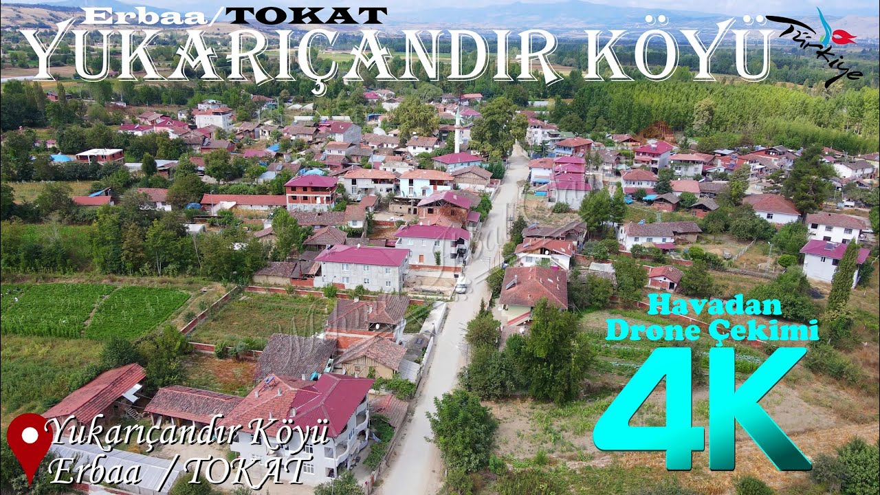 Yukarı Çandır Köyü / Erbaa / TOKAT - 4K Dronla Havadan Çekim / 17.9.23