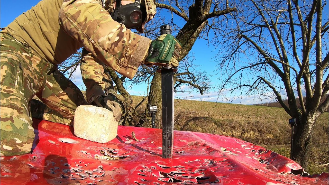 COLD STEEL TACTICAL TANTO MACHETE - DESTRUCTION TEST - UNTIL IT BREAKS - 1055 CARBON @csknives