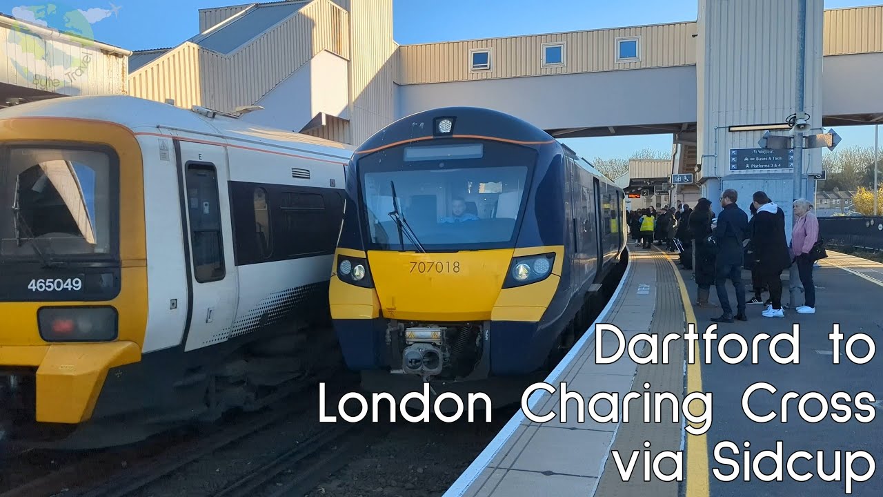 Dartford to London Charing Cross Train Journey via Sidcup | Southeastern Class 707