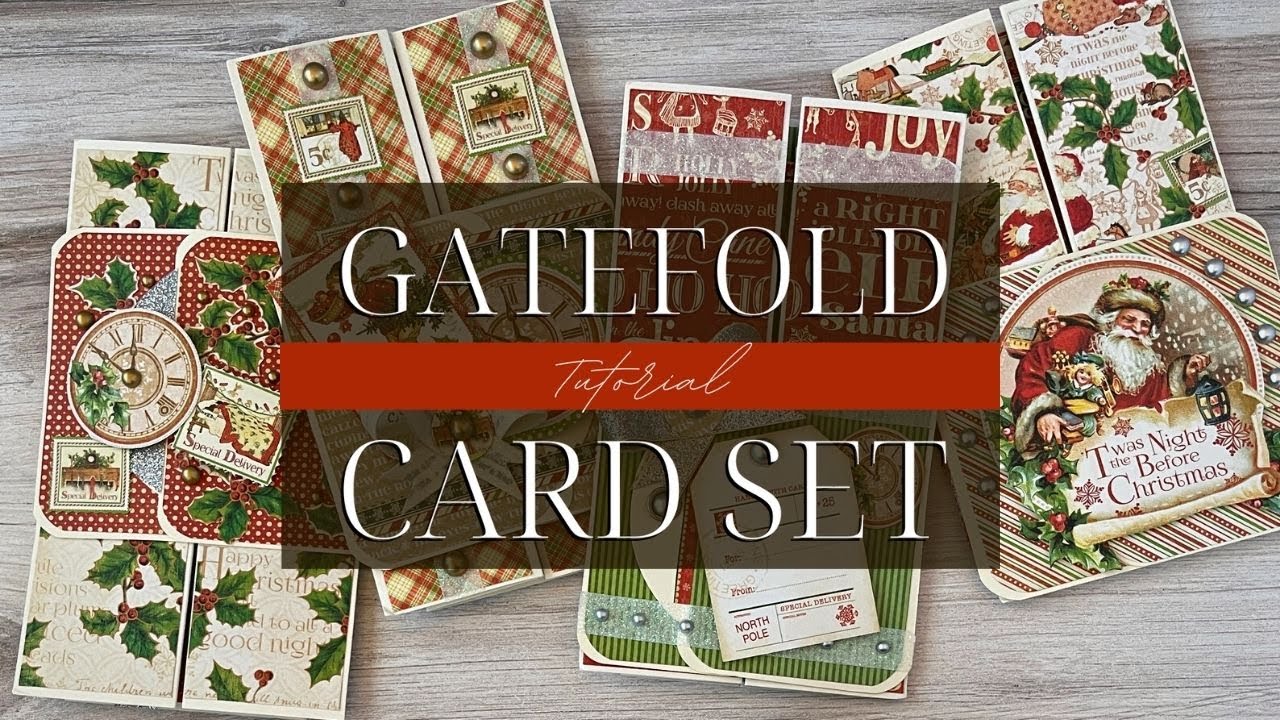 Gatefold Card with Belly Band Tutorial - 'Twas the Night Before Christmas - Card Kit Vol 10 2022