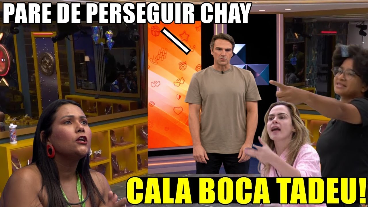 TADEU MANDA MILENA PARAR DE PERSEGUIR CHAIANY E ELA XINGA TADEU