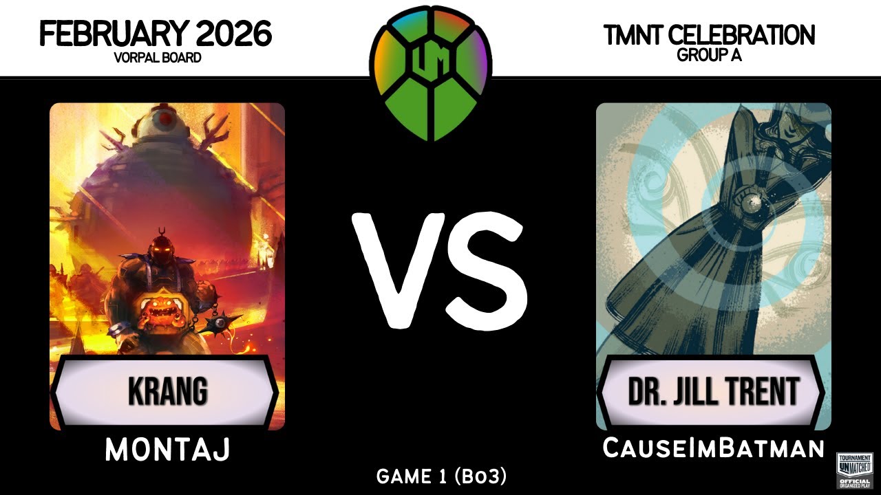 Krang (Montaj) vs Dr. Jill Trent (CauseImBatman) │ Restoration Games  - TMNT Celebration │ Game 1