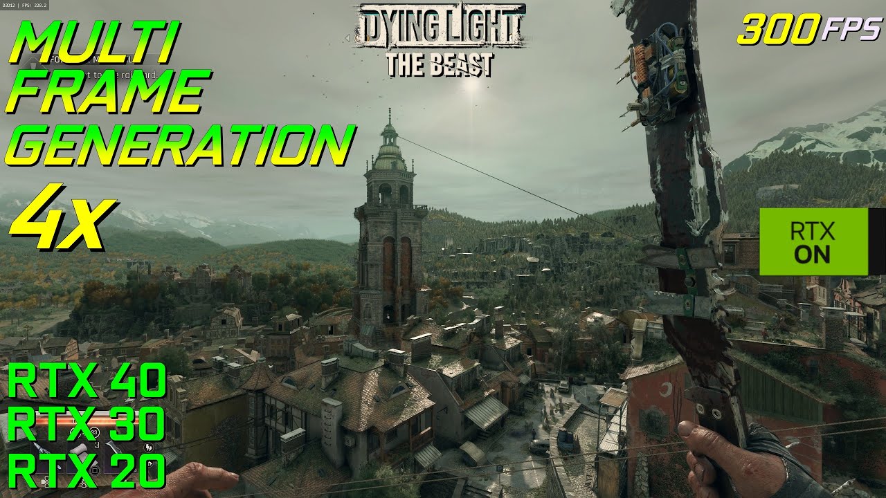 4x Multi Frame Generation MOD Test | Dying Light: The Beast