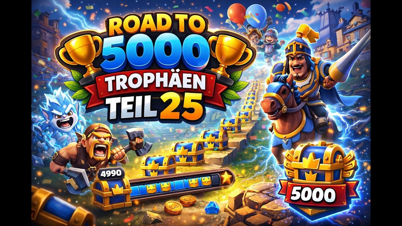 Clash Royale 5000 Trophäen NUR mit Startdeck?! 😱| Neuer Account | Teil 25