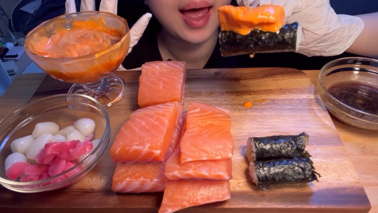 광어 소금김밥 말고 연어 소금김밥