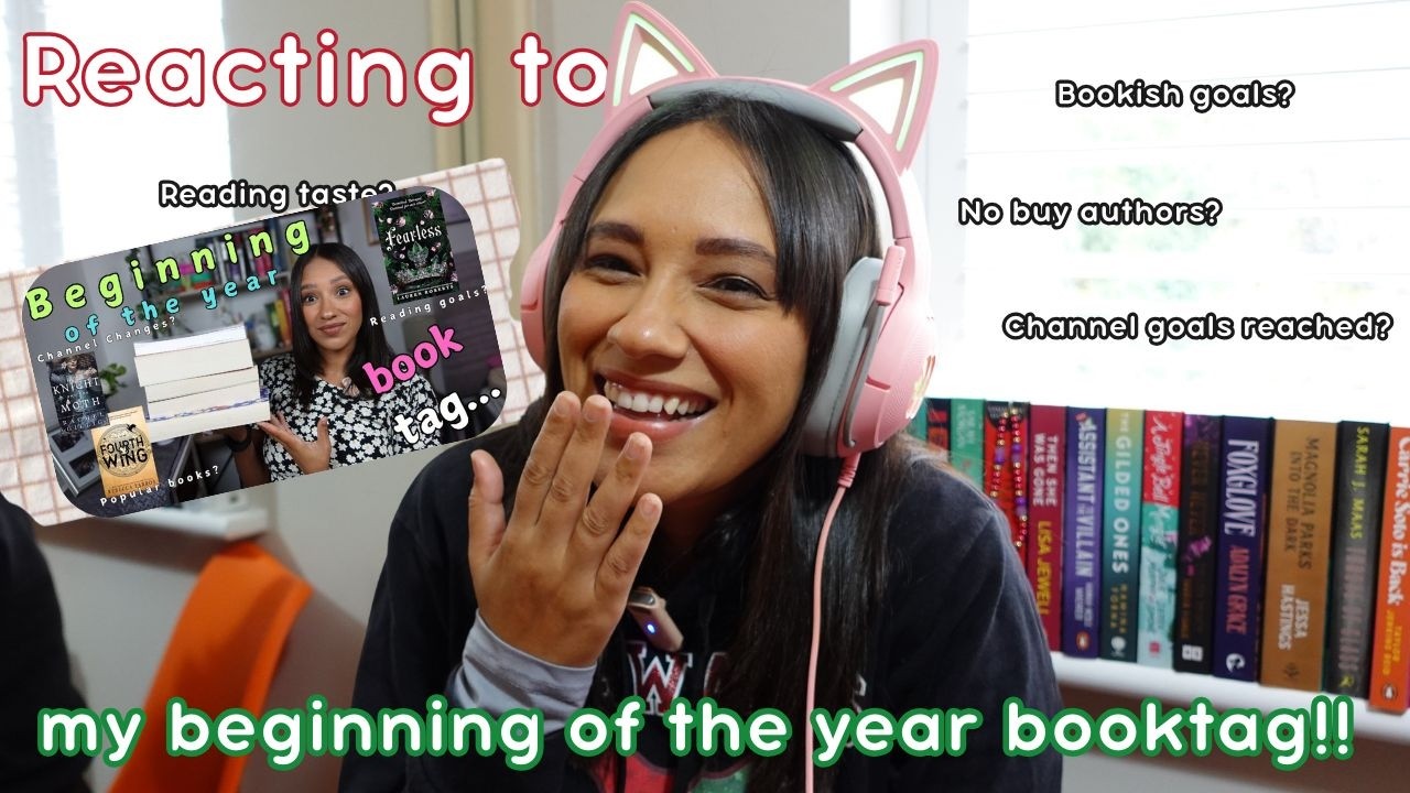 Reacting to My Beginning of the Year Book Tag 🎄 Bookmas Day 9