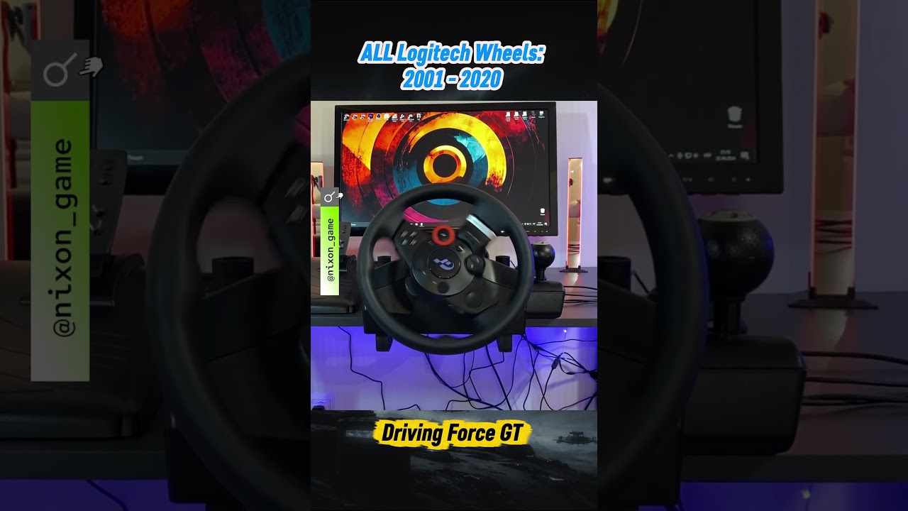 Logitech wheel evolution #LogitechG25 #LogitechG27 #LogitechG29 #LogitechG920 #LogitechG923 #GT