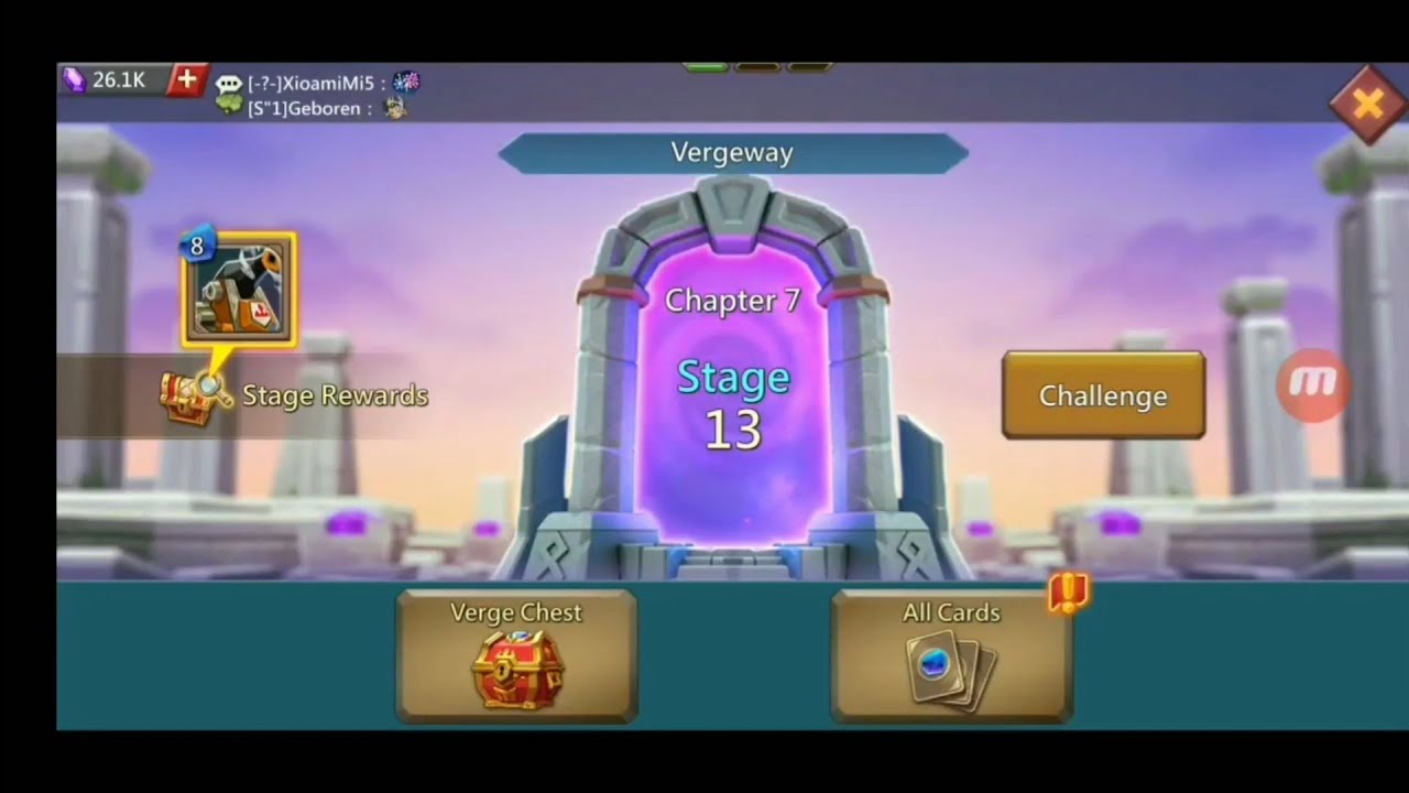 Lords Mobile Vergeway Chapter 7 Stage 13 | Lords Mobile New Update | Vergeway Chapter 7 Stage 13
