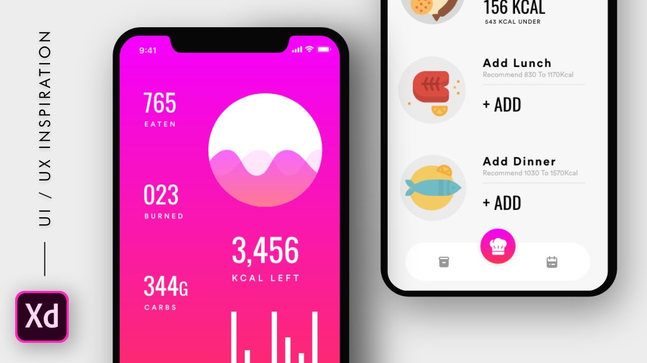 Fitness app UI interaction - #Awesome #Adobexd