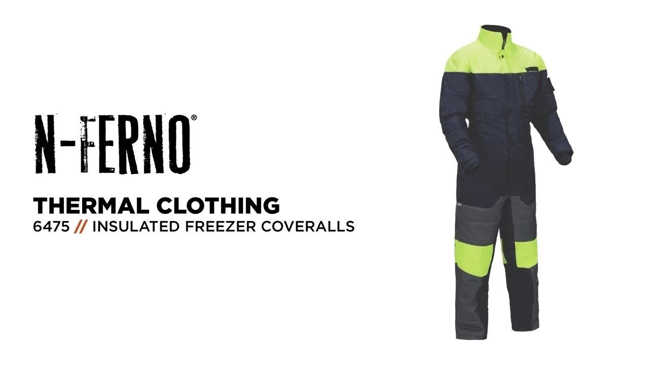 Durable N-Ferno 6475 Insulated Freezer Coveralls: Comfortable Warmth in Cold Storage